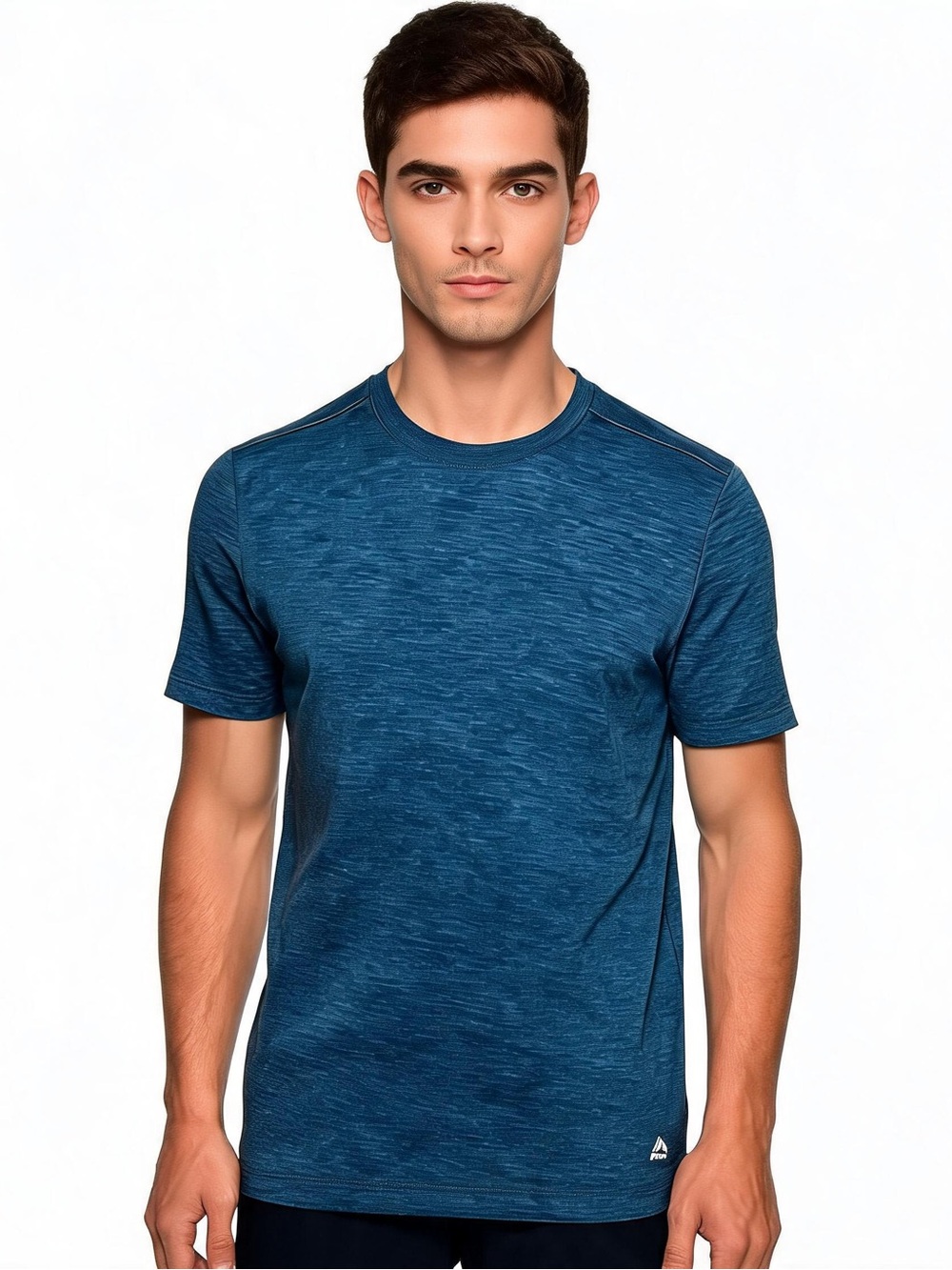 RBX Men's Performance Stratus Favorite Workout Tee, Heathered Blue